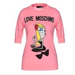 MOSCHINO Pink T Sweater